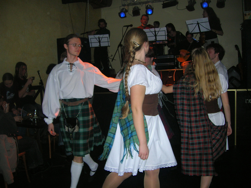 Scottish party at the "Bochka"
